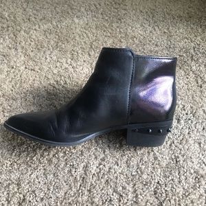 Ankle black booties